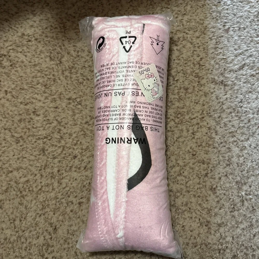Hello Kitty‎ Blanket 50x60 Pink Light Green New